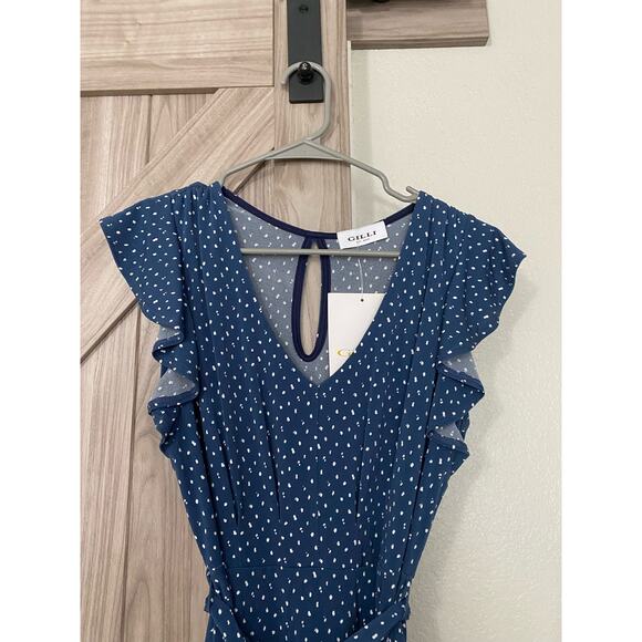 NWT Gilli blue and white dress size small - Picture 2 of 8
